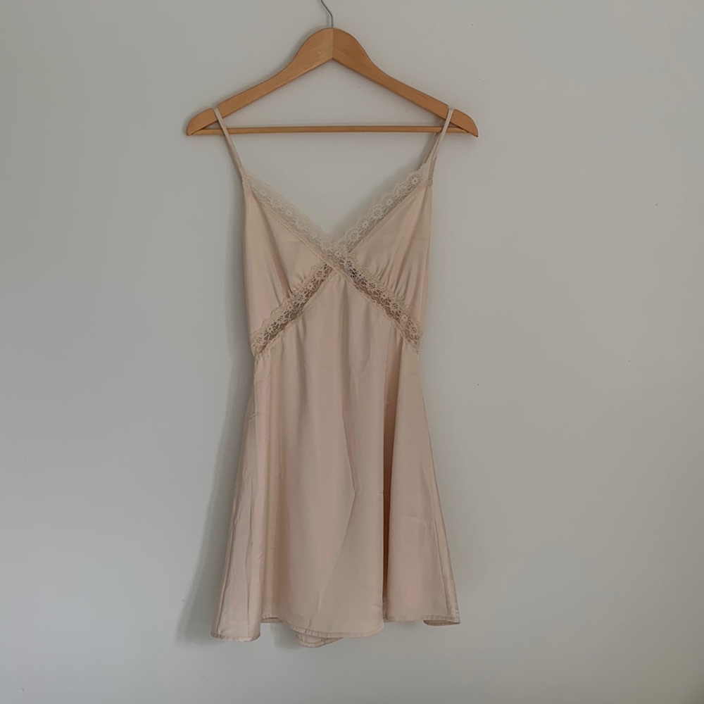Princess Polly US Satin Dress in champagne - AZARLIAH MINI DRESS CHAMPAGNE